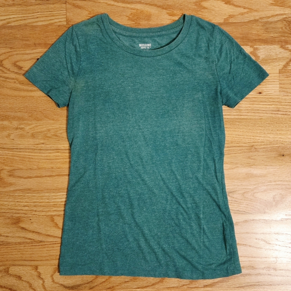 Mossimo Womens T-shirt in Teal, Size S